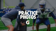 PHOTOS: Seahawks Practice In Throwback Uniforms On Monday Afternoon