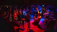 Scenes from Moon Hooch's tour stop at Pappy & Harriet's in Pioneertown