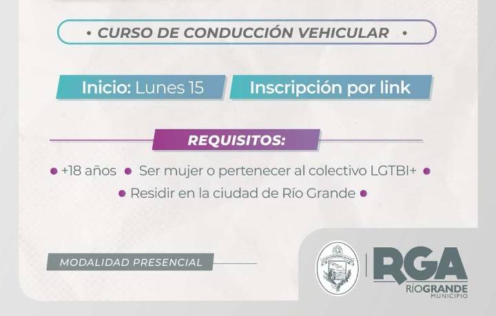 Curso de conducción vehicular para mujeres y colectivo lgbti+