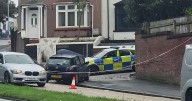 Driver hospitalised after car crashes into wall in Plymouth