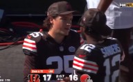 Shedeur Sanders gesture to Cleveland Browns kicker who missed vital field goal against Bengals spotted by NFL fans