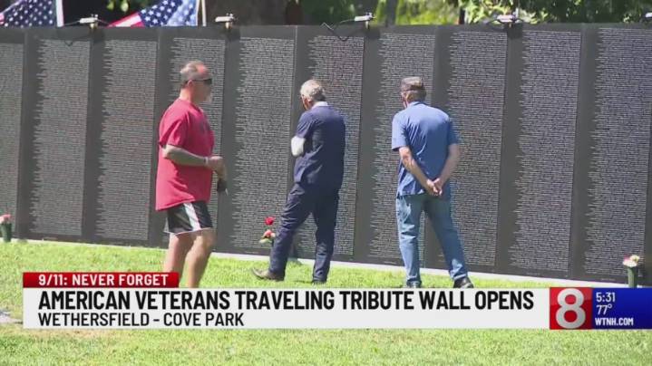 Traveling war memorial makes stop in Wethersfield