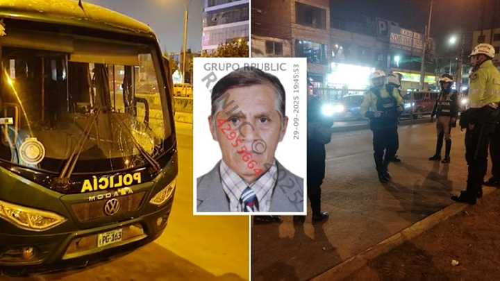 Bus PNP que invadió vía del Metropolitano atropella y mata a un adulto mayor (VIDEO)