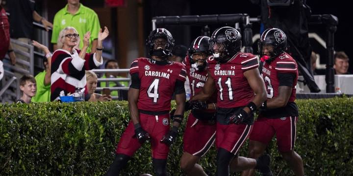 Two punt-return touchdowns by Vicari Swain jolt South Carolina to 38