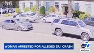Woman arrested for alleged DUI crash caught on video in Upland