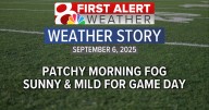 Forecast: Patchy morning fog, sunny and mild for game day