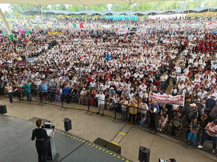 Presidenta Sheinbaum refrenda compromiso con trabajadores de AHMSA 