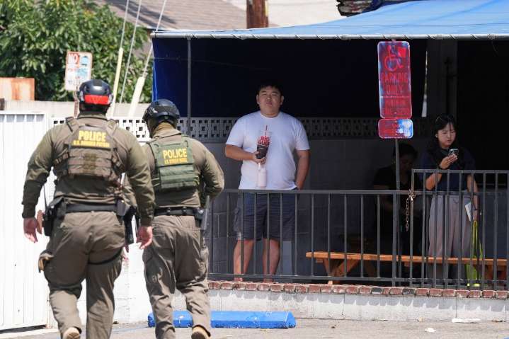 Operativo en Los Ángeles acaba con la detención de cuatro inmigrantes