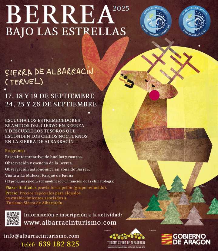 El ritual de la berrea se vive bajo las estrellas en la Sierra de Albarracín