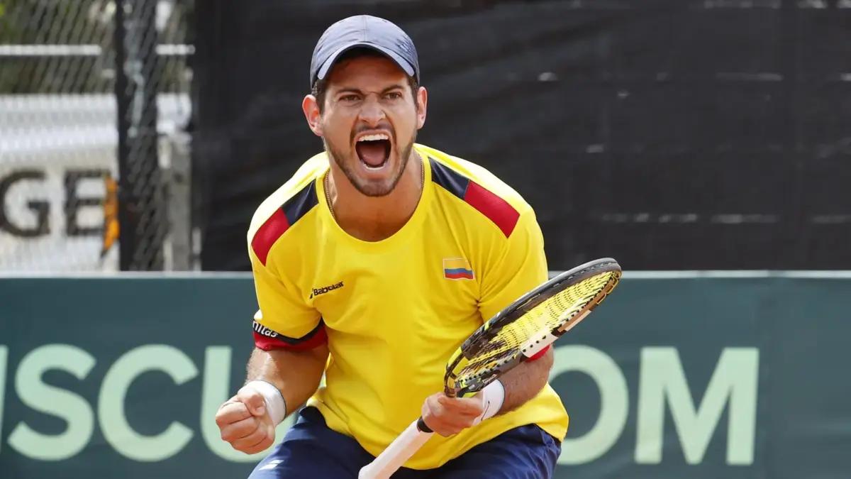 Listos los enfrentamientos y horarios de los colombianos en el cara a cara contra Eslovaquia en la Copa Davis