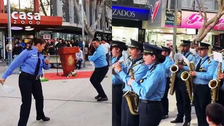 Música, danza y homenaje de la mano de la Banda de la Policía de San Juan