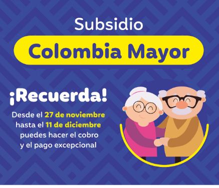 Colombia Mayor anuncia nuevo ciclo de pagos para adultos mayores