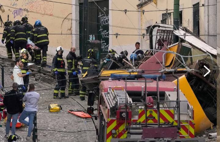 Tragedia en Lisboa: descarrilamiento de funicular deja al menos 15 muertos y 18 heridos