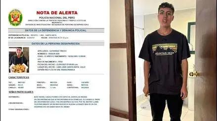 Santa Anita: buscan a joven de 22 años que desapareció tras salir de su casa