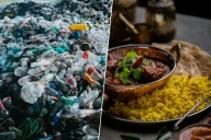 India se ahoga en millones de toneladas de plástico. Una ciudad ha encontrado una salida inesperada: cambiarlo por platos de curry y arroz