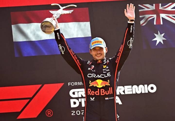 Verstappen ganó en Monza por delante de los McLaren