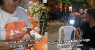 Viral: mujer celebra su cumpleaños con temática de Temu y recibe un pedido en plena fiesta