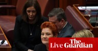 Australia news live: Pauline Hanson names long-serving staffer as One Nation’s new senator