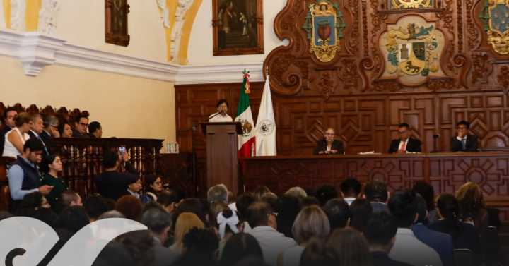 Candidatos a rectoría presentan propuestas; Lilia Cedillo proyecta una BUAP más sólida