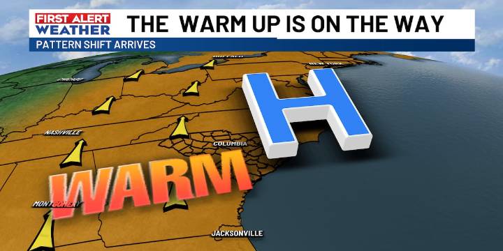 Conditions stay dry and warm into the weekend, but rain returns next week.