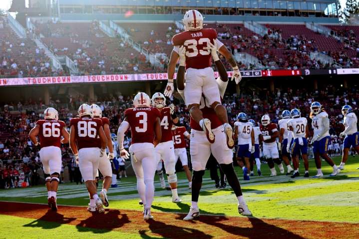 Stanford rallies to beat San Jose State 30-29 on Irvin’s touchdown with 19 seconds left