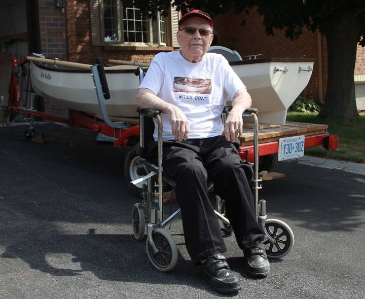 Kingston retiree, 97, builds rowboat in garage, on to next project