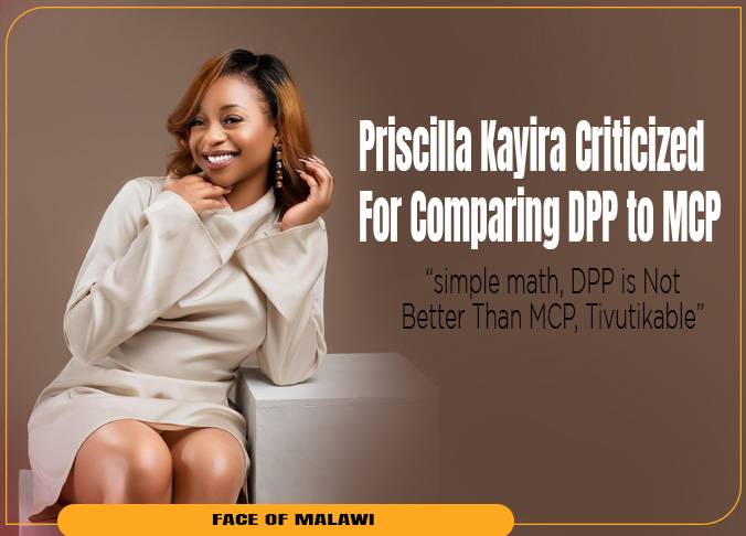 Priscilla Kayira Deletes Facebook Posts After DPP Supporters Attack Her For Saying ‘DPP is Not Better Than MCP’