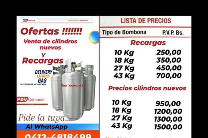 Estafan con bombonas en redes sociales deltanas