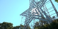 Mill Mountain Star undergoes repairs to shine red, white and blue for 9/11