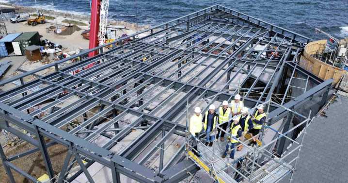 Milestone achieved as work progresses on Macduff Marine Aquarium extension