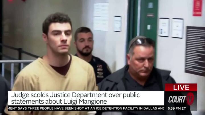 Justice Dept. Officials Scolded By Judge Over Statements About Mangione