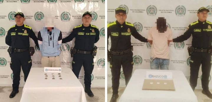 Operativos en Pasto dejan dos capturados por tráfico de estupefacientes