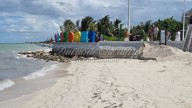 Avanzan trabajos de recuperación de playas por la erosión en el Malecón de Progreso