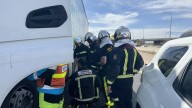 Un  accidente de tráfico múltiple en la A2 deja cinco heridos y un gran atasco a la altura de Torrejón de Ardoz