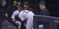 Jazz Chisholm Jr. leaves game after HBP on left arm
