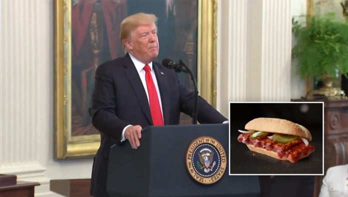 Trump Releases Heartfelt Statement Honoring Fallen McRib