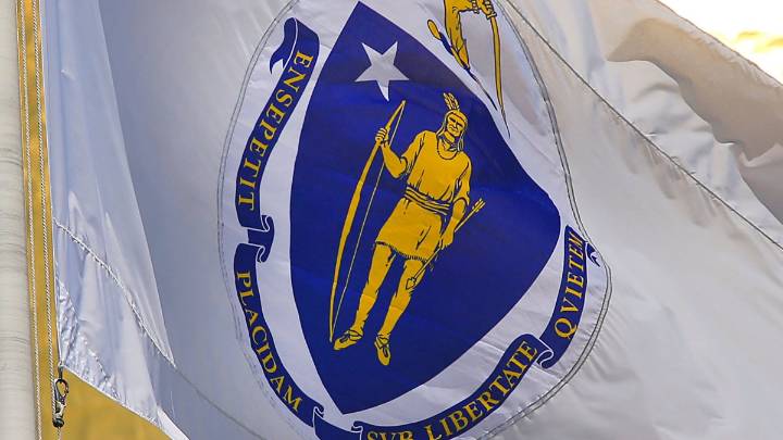 Gov. Healey suggests Mass. flag, seal won’t change soon