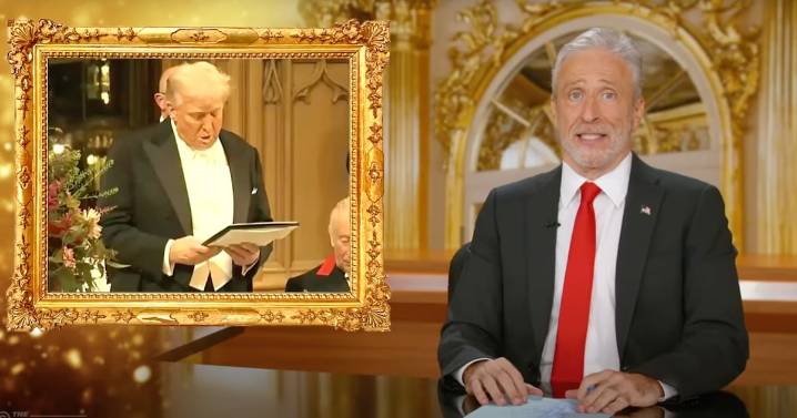 Jon Stewart Goes Full State TV to Nail Trump on Kimmel