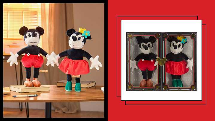 Shop Disney's Mickey and Minnie Mouse Collectible Replica Plush Dolls