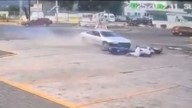 Conductor atropella a familia que viajaba en motocicleta