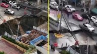 Video muestra impresionante socavón que paralizó la ciudad de Bangkok: Se tragó una grúa estacionada frente a un hospital