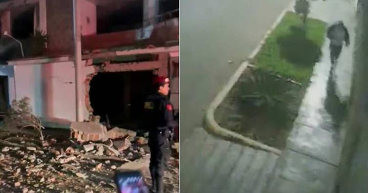 Atentado en Trujillo: video del momento exacto en que sujeto deja explosivo en vivienda cerca al Centro Histórico