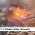Lithium battery and EV fire risks during hurricane flooding