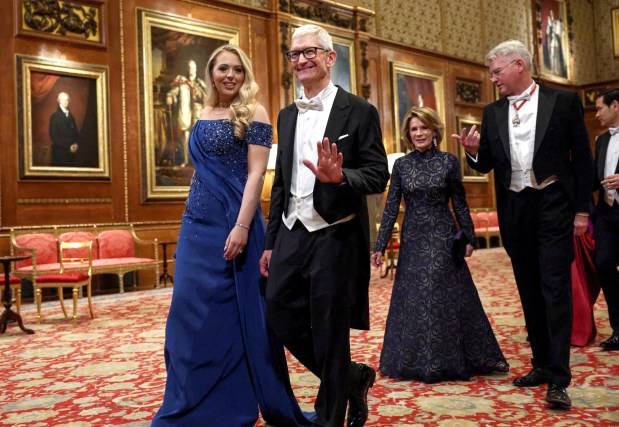 Snubbed? Tiffany Trump walks far behind husband, Kate Middleton, at banquet