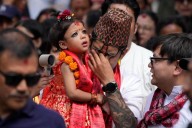 Nepal chooses a 2-year-old girl as new living goddess worshipped by both Hindus and Buddhists