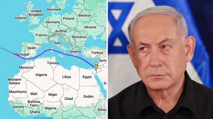 Fear of arrest? Netanyahu's jet skips European skies, takes longer route to US