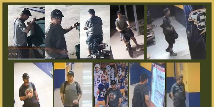 Calcasieu deputies trying to identify suspect in burglaries at Sulphur High School