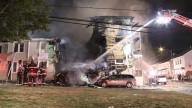 Hazleton apartment fire sends one to hospital after man jumps from building