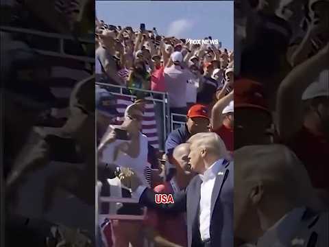 ‘USA! USA!’: Crowd ERUPTS for Trump at Ryder Cup #shorts #foxnews #trump