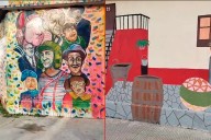 En Victoria, pintaron un mural con los personajes del Chavo del 8